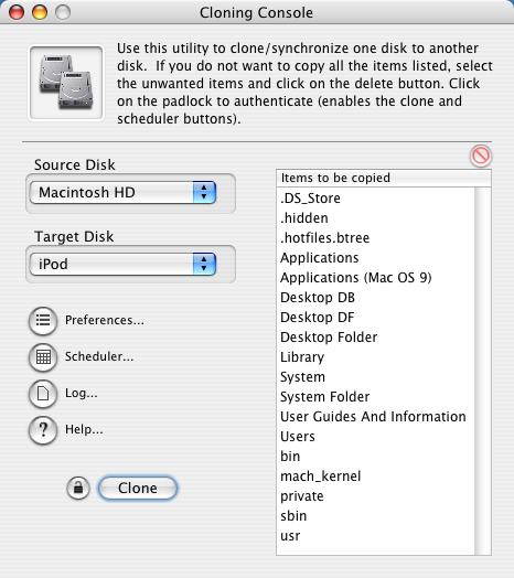 create a disk image for mac os x using carbon copy cloner
